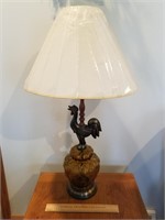 Vintage Rooster Lamp 31" H