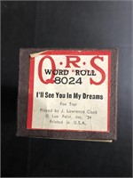 VINTAGE QRS PLAYER PIANO ROLL "I'LL SEE YOU IN MY