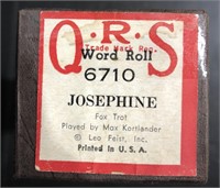 VINTAGE QRS PLAYER PIANO ROLL "JOSEPHINE" 6710