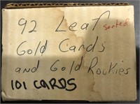 LOT OF (101) 1992 LEAF GOLD BASEBALL CARDS W/ ROOK