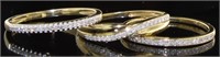 10kt Gold (3) Stack Diamond Ring Set