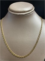 14kt Gold 18" Mariner Link Necklace