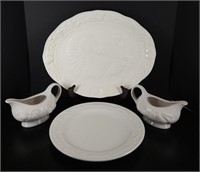 Turkey Platter, Gravy Boats, Serving Dish