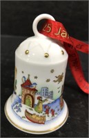 2002 HUTSCHENREUTHER PORCELAIN CHRISTMAS BELL TREE