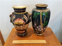 2 Decorative Vases 12" H