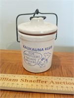 Vintage Kaukauna Klub Jar Crock Jar 5 & 3/4"H