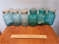 Blue Canning Jars 1 Lot