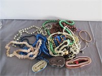 Costume Jewelry-Necklaces, Bracelet, Belts