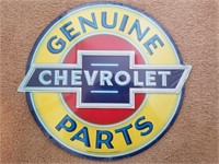 Chevy Parts Modern Tin Sign 17 x 19"