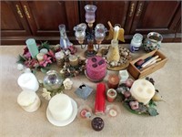 Candles & Candle Holders 1 Lot