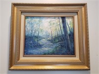 Dorothy Dent Oil Painting Creek Signed