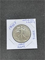 1942 P WWII Era Walking Liberty Silver Half Dollar