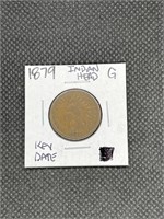 Rare Key Date 1879 Indian Head Cent Good Grade
