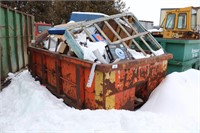 STEEL DUMPSTER & CONTENTS- 12'X7'X3'