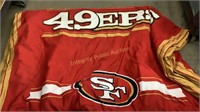 49ERS Bed Cover 84” x 80”