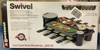 Swivel 8 Person Pivoting Raclette Party Grill