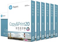 HP Printer Paper 8.5x11 2400 sheets 20 lb 6 Pack