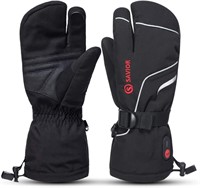 SAVIOR HEAT Heated Ski Mittens,SIZE MEDIUM