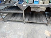 Vintage Steel & Timber Workbench