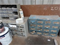 3 Small Parts Cabinets & Large Qty of Tooloing