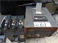 2 Large Electric Circuit Breakers