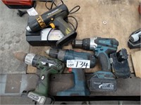 4 Power Drills - As Is