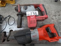 Milwaukee Recipro Saw & Drill - As Is