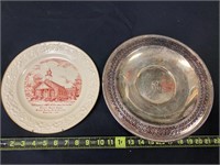 1952 ebenezer bap church plate and silver plate