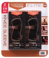 Copper Fit Elite Knee Sleeves S/M 2pack open box