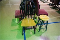 Stool & Chair (Wooden)