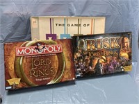 GROUP OF GAMES / MONOPOLY RISK LORD OF THE RINGS
