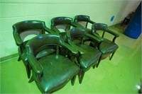 6 Leather Chairs 24x30
