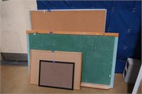 4 Bulletin Boards & 1 Chalk Board