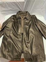 LW THINSULATE XL BLACK LEATHER STYLE JACKET