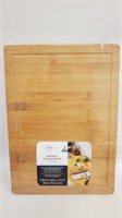Bamboo Cutting Board with Pull Out Tray* New