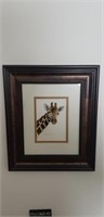 Framed giraffe print