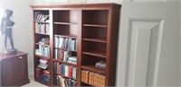 3 section bookcase