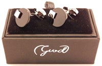 New Men's GWD Black & Silver Cufflinks in Nice