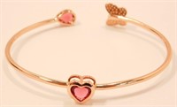 New Rose Gold & Crystal Cuff Style Bracelet. New