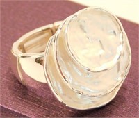 New Silver Designer inspired Ring (Size 8 - 10)