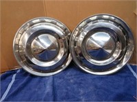Pair of 1956 Chevy Hubcaps