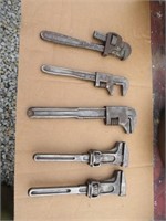 Vintage Lot of Pipe / Monkey Wrenches