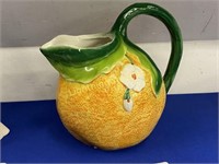 HANDMADE CERAMIC "ORANGE" PITCHER