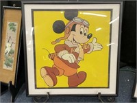 MICKEY MOUSE AVIATON PROMOTIONAL ART PRINT