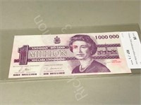 Canada- 2000 millenium million dollar note