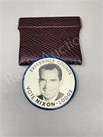 Nixon / Lodge Holographic  election button