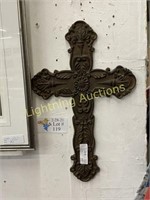 "WEATHERED" LOOK CAST IRON CELTIC STYLED CROSS