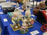 EASTER, SPRING BUNNY DECORATIONS AND FIGURES