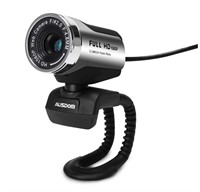 FHD Webcam 1080P, AUSDOM AW615 Computer Camera
