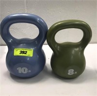 8 & 10 lb Kettlebell Weights W9C